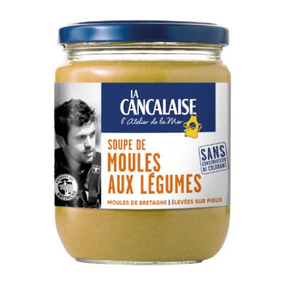 Soupe de moules et légumes