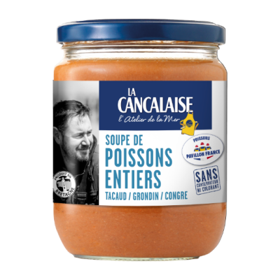 Soupe de poissons entiers
